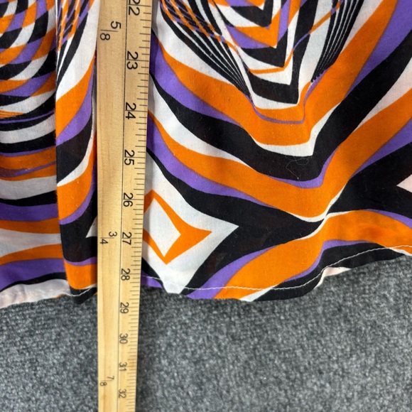 Truth 70’s Orange & Purple Ruffle Flare Colorful Funky Pants Hippie Womens M - Picture 11 of 16